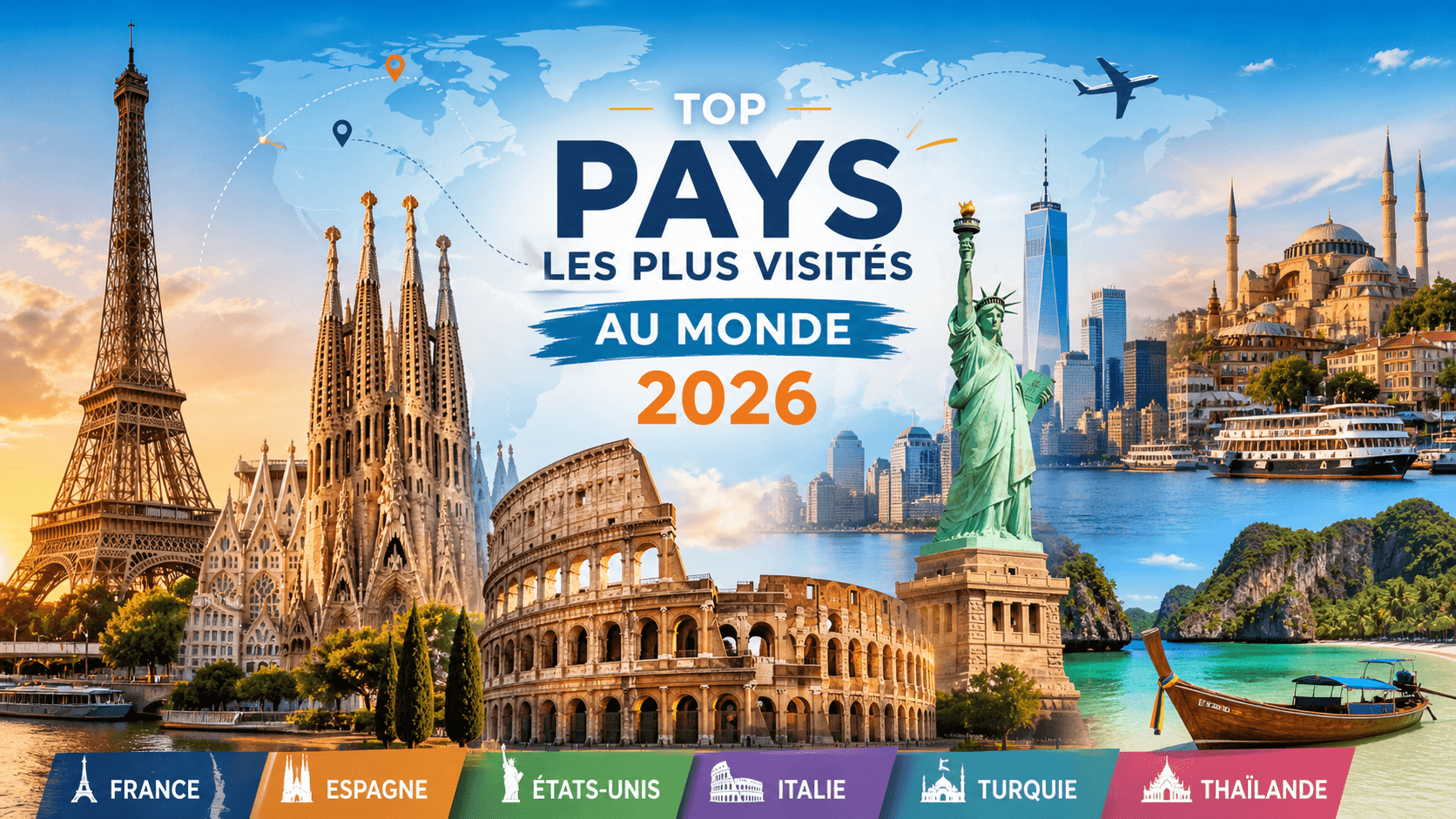 Pays les plus visités au monde : classement complet 2026